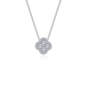 0.65 CTW Halo Necklace