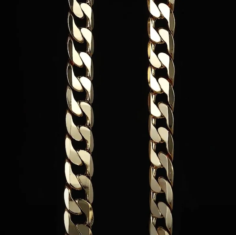 12mm Gold Filled Bonded Cuban Curb Bracelet 6/8/9 Inches