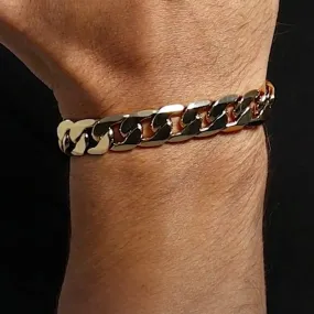 12mm Gold Filled Bonded Cuban Curb Bracelet 6/8/9 Inches