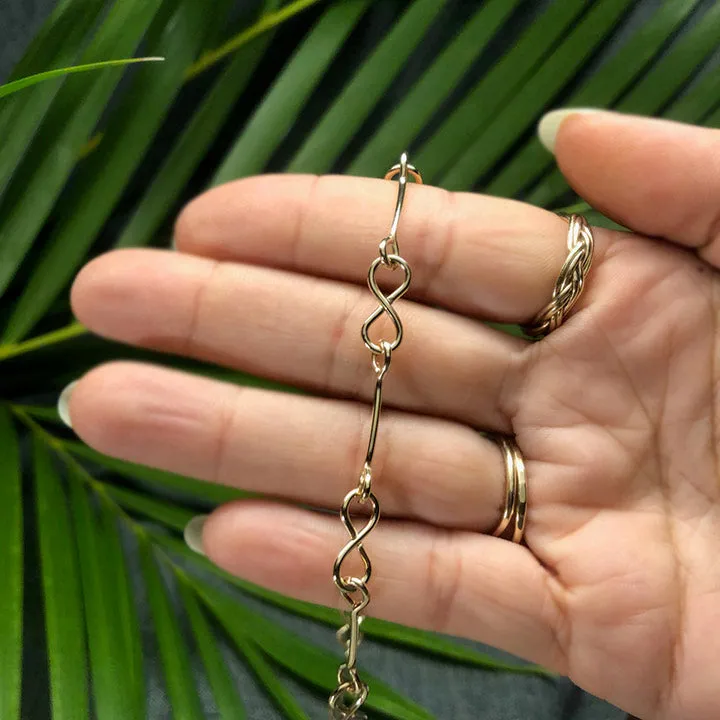14k Gold Infinity Chain