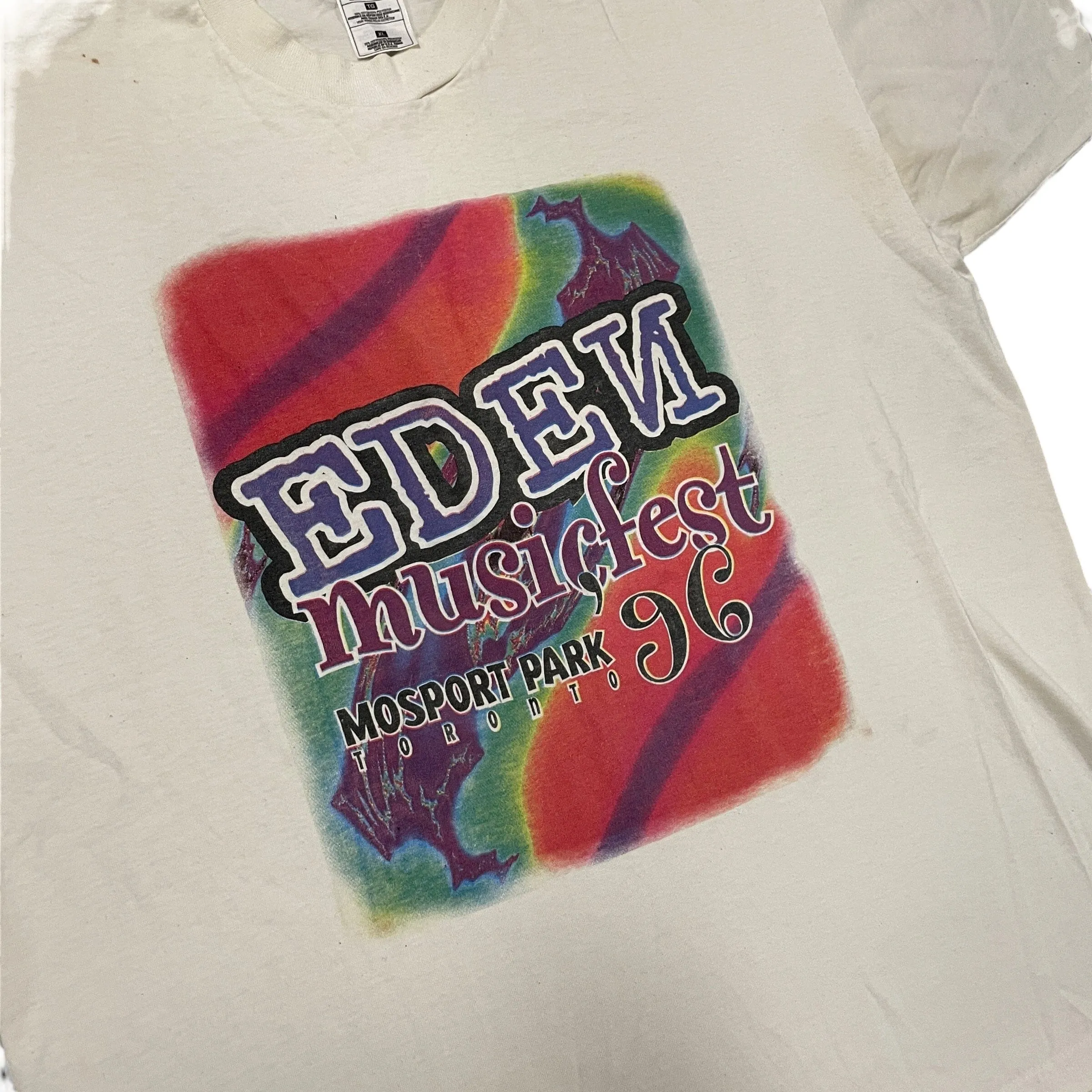 1996 Eden Musicfest Toronto Vintage 90s Single Stitch T-Shirt XL