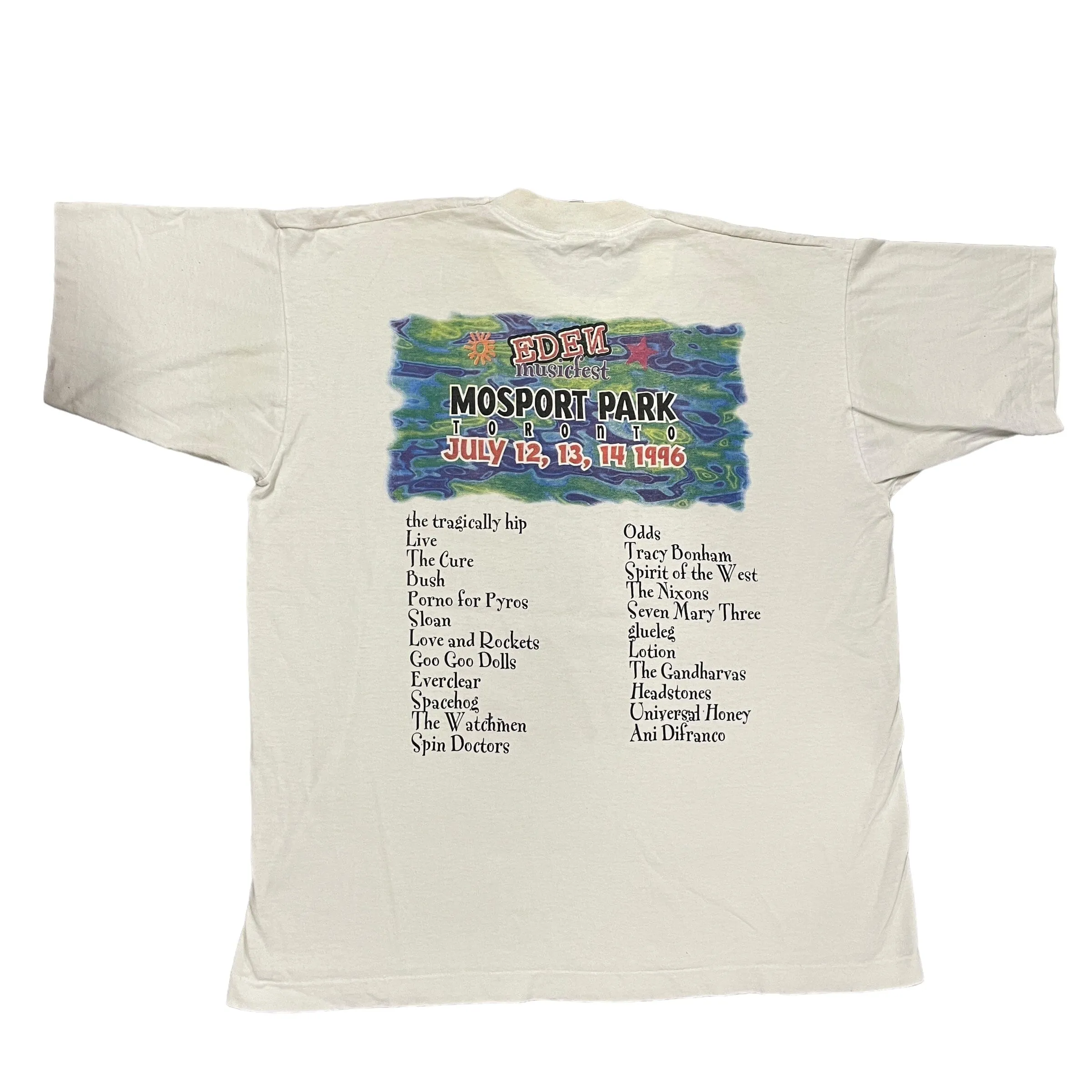 1996 Eden Musicfest Toronto Vintage 90s Single Stitch T-Shirt XL