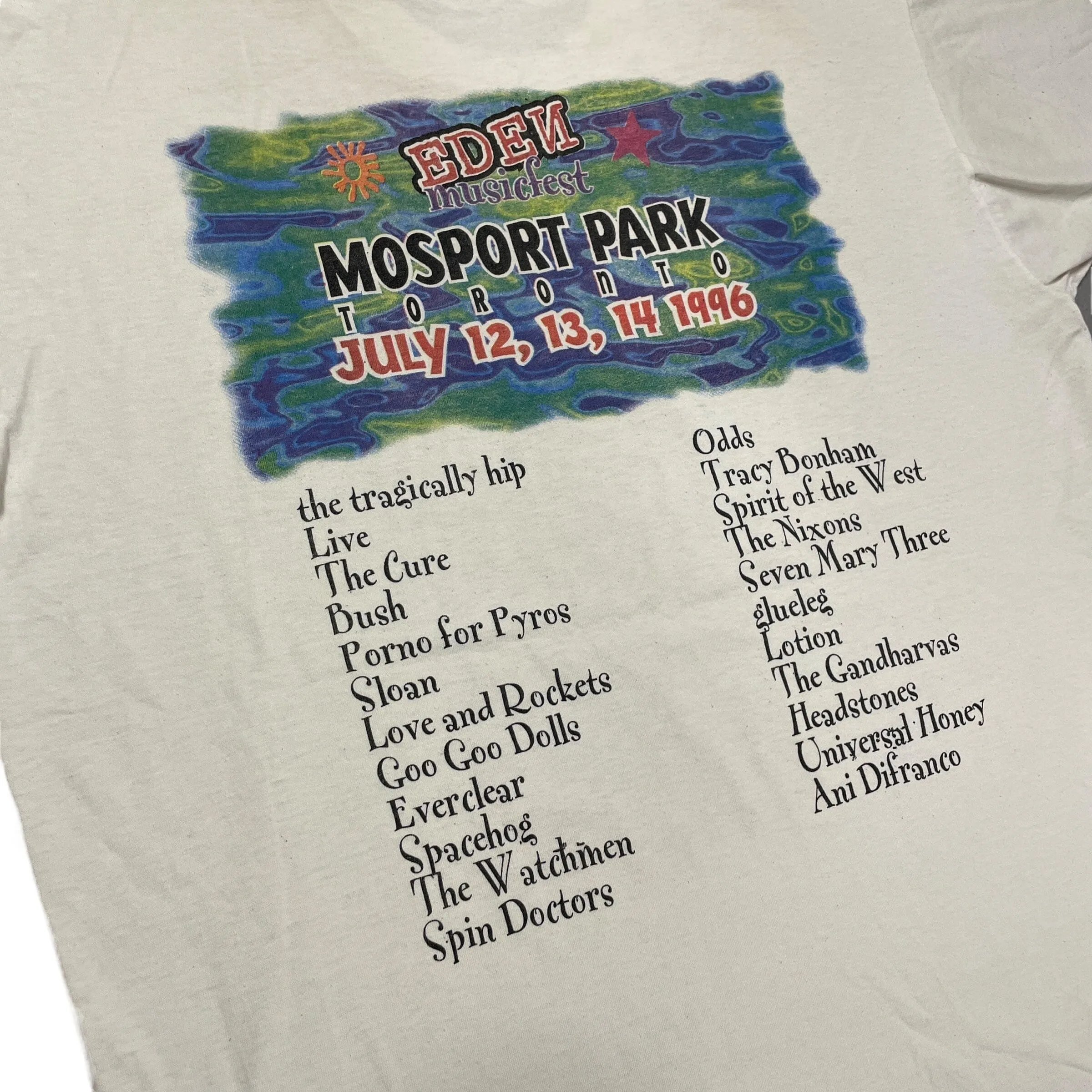 1996 Eden Musicfest Toronto Vintage 90s Single Stitch T-Shirt XL
