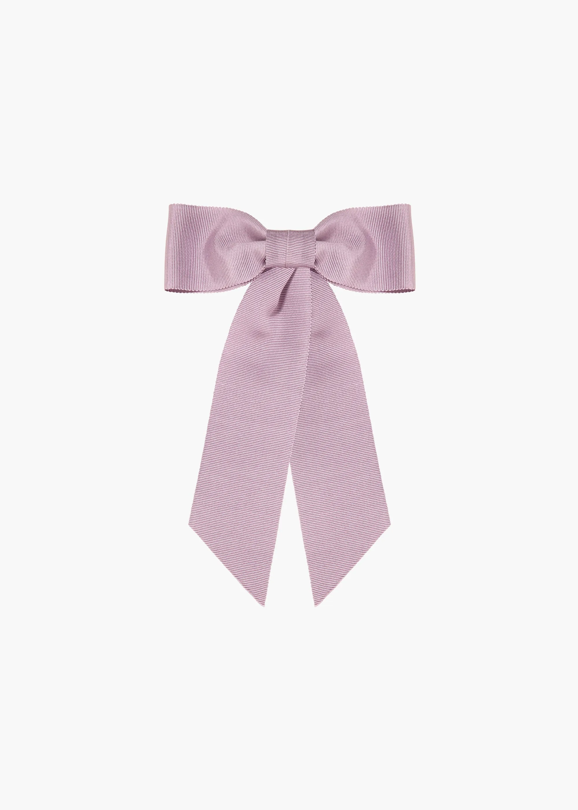 Alice Grosgrain Bow Barrette -- Lilac