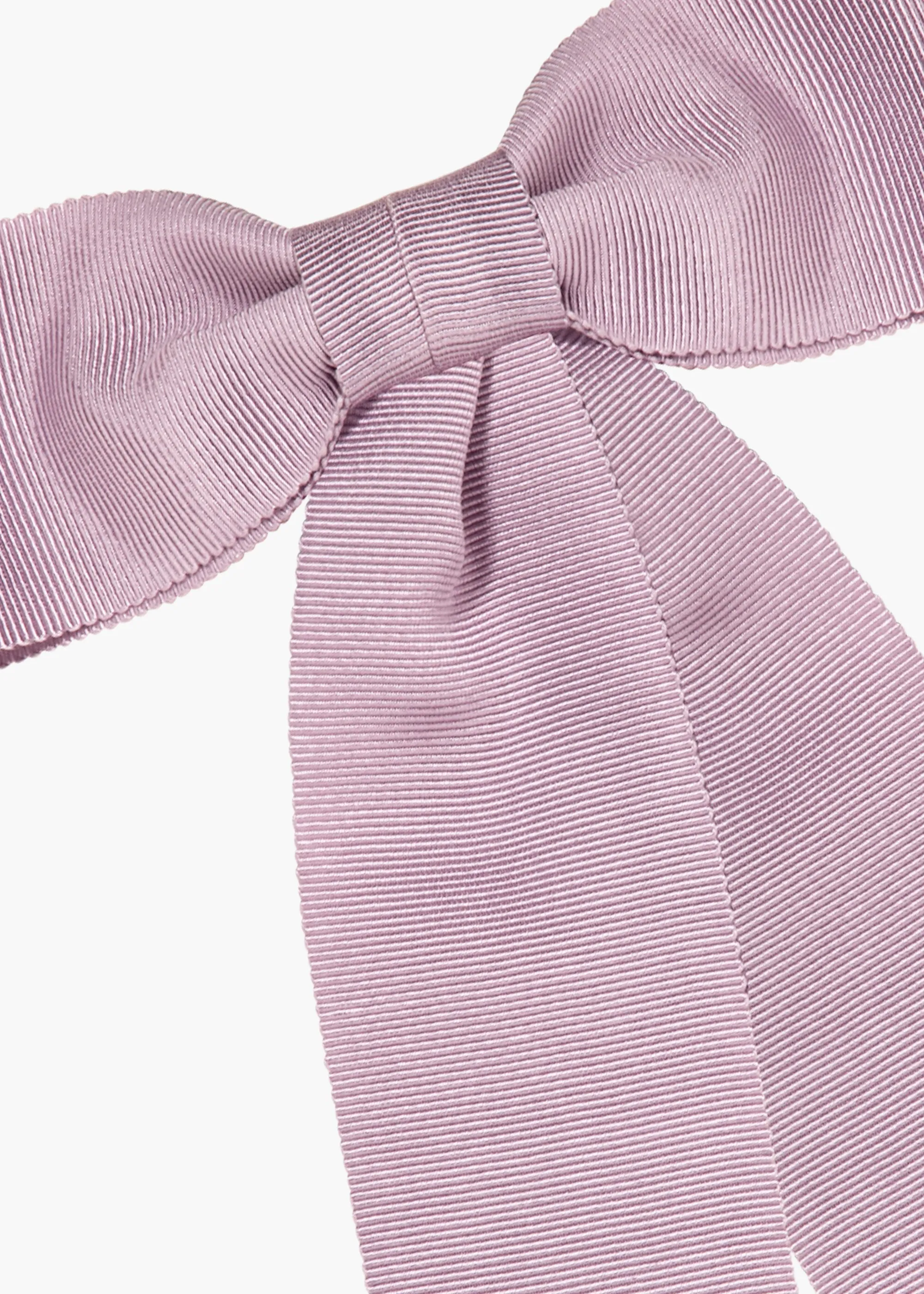 Alice Grosgrain Bow Barrette -- Lilac
