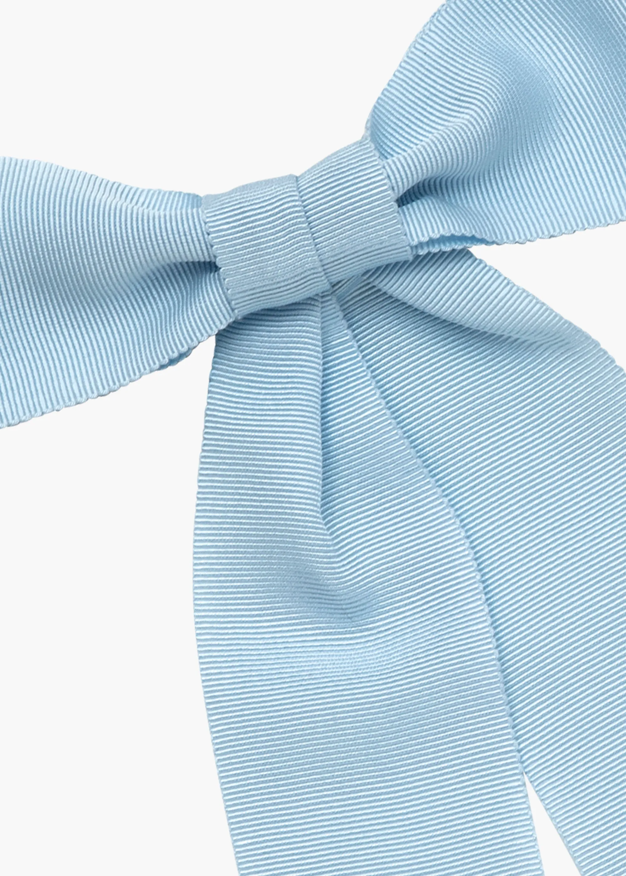 Alice Grosgrain Bow Barrette -- Powder