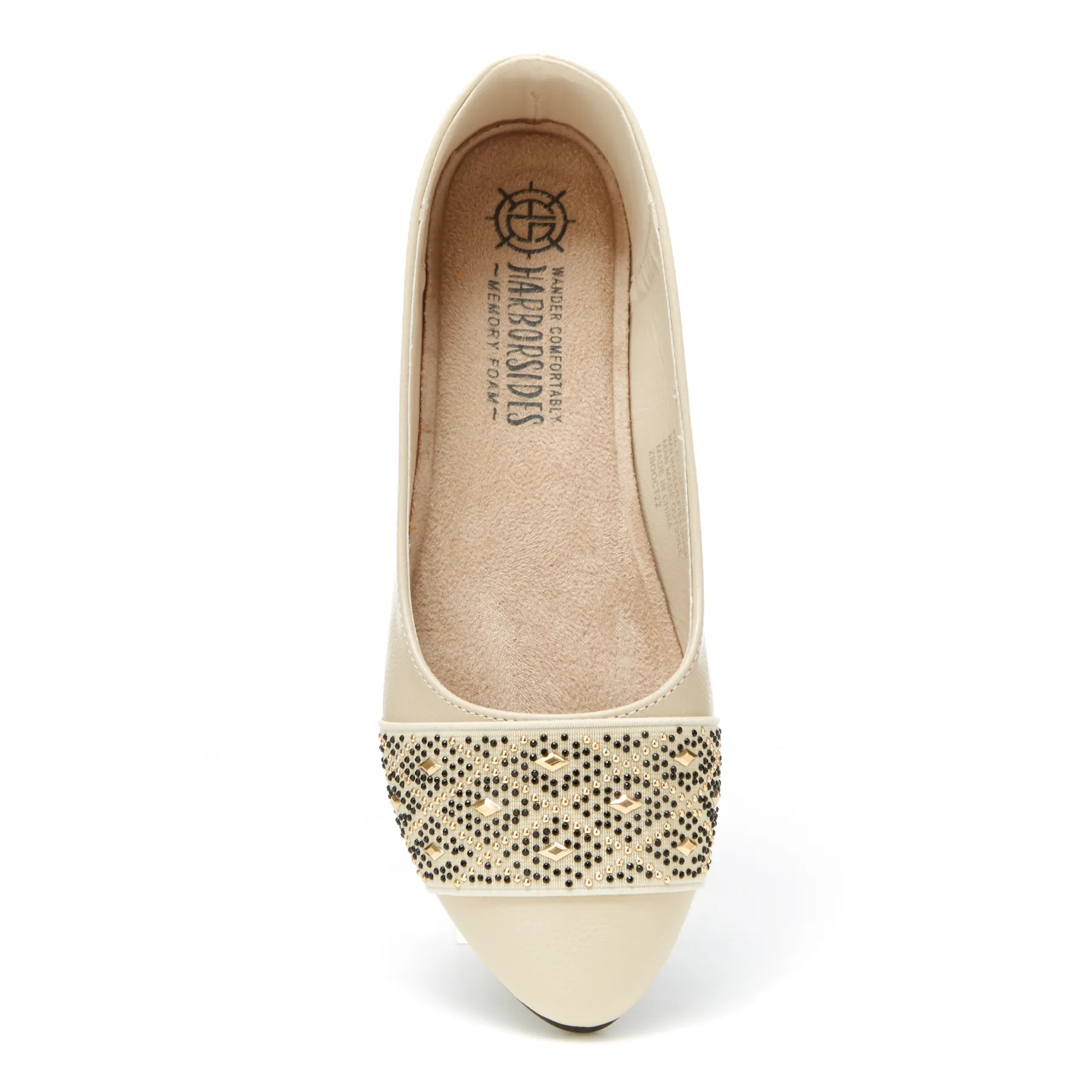 Almond Toe Diamond Band Flats (Palmer)