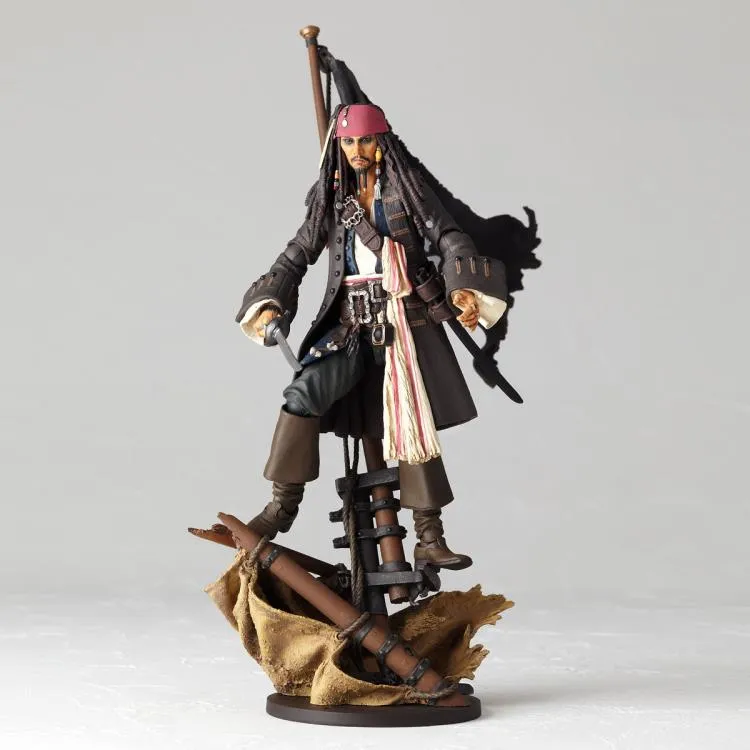 Amazing Yamaguchi Revoltech Figure Pirates of the Caribbean Jack Sparrow (2023 Release) NR006