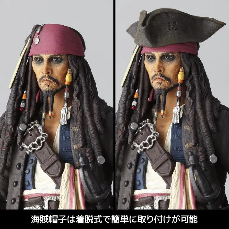 Amazing Yamaguchi Revoltech Figure Pirates of the Caribbean Jack Sparrow (2023 Release) NR006