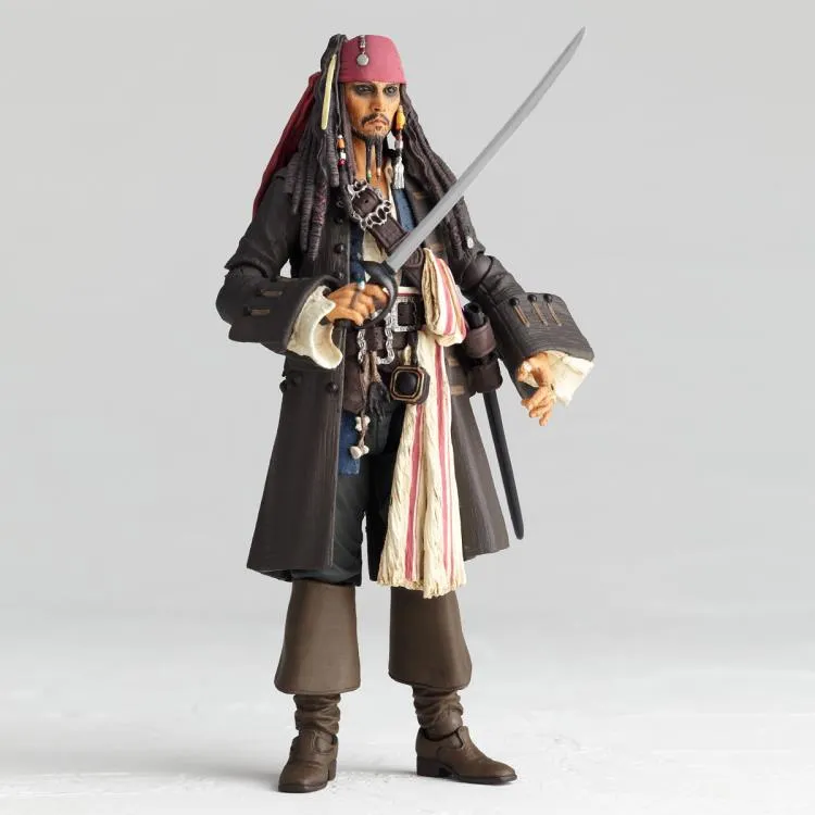 Amazing Yamaguchi Revoltech Figure Pirates of the Caribbean Jack Sparrow (2023 Release) NR006