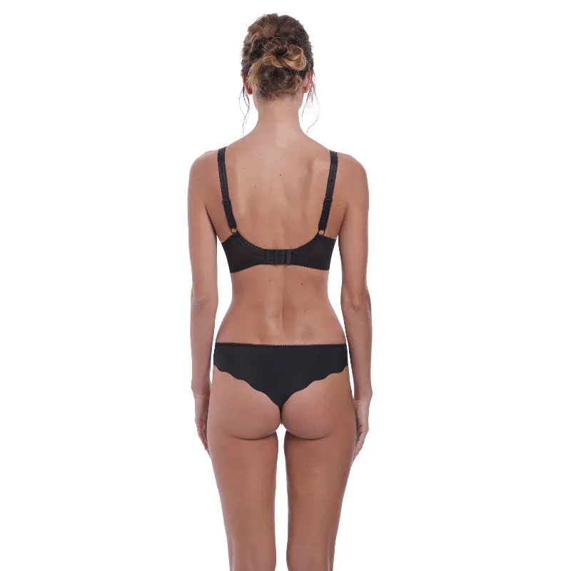 Annalise Thong Black Floral Print - Fantasie