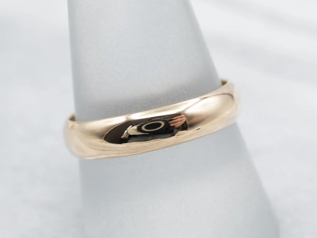 Antique 1918 Plain Gold Band