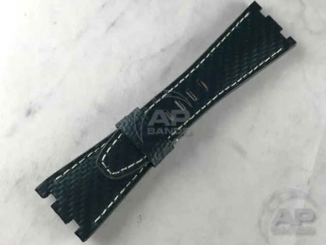 AP Bands 100% Genuine Green Carbon Fiber Strap For Audemars Piguet Royal Oak Offshore 42mm 26470