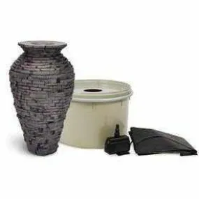 Aquascape Small Stacked Slate Urn Fountain Kit