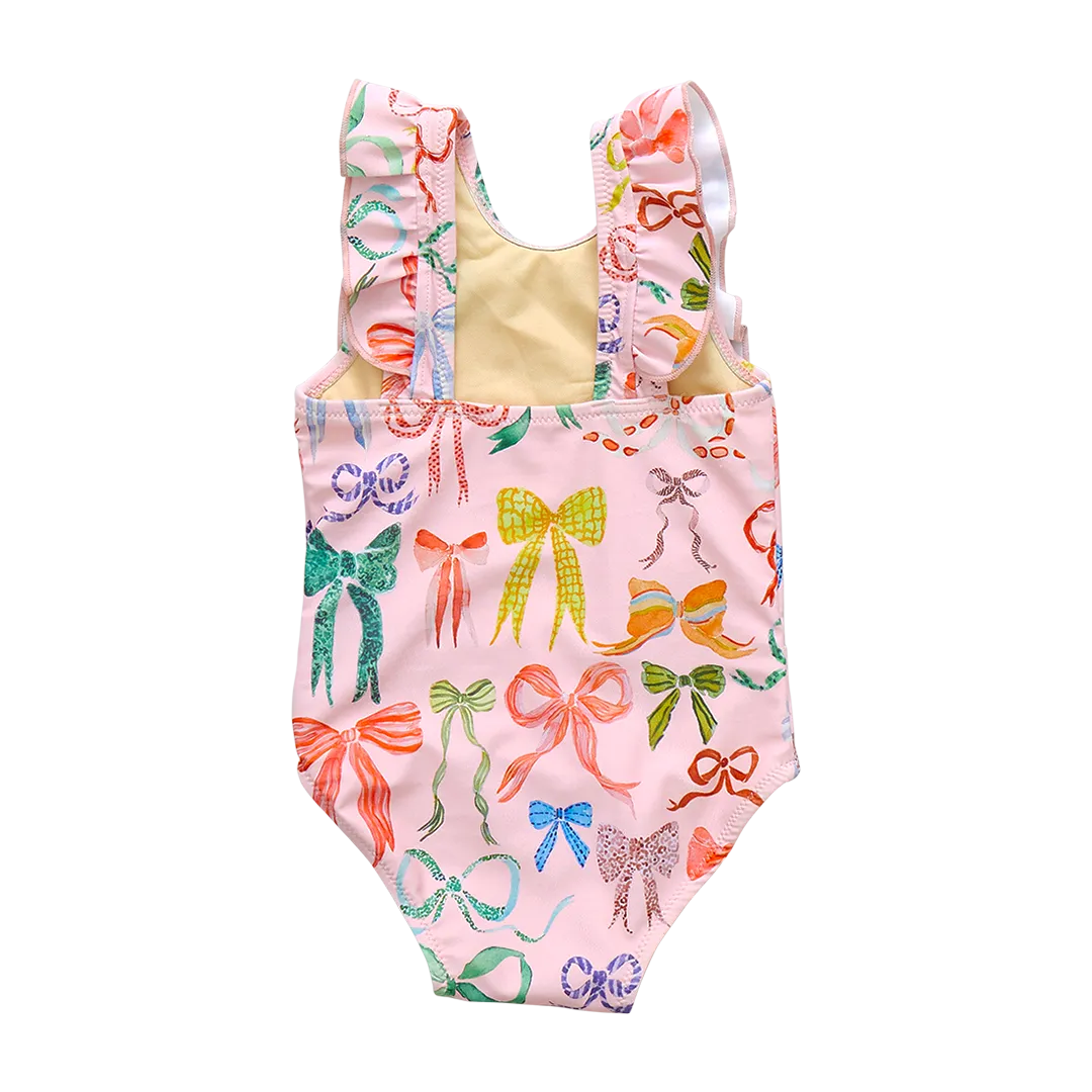 Baby Girls Katniss Suit - Watercolor Bows