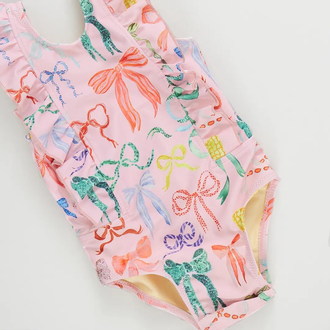 Baby Girls Katniss Suit - Watercolor Bows