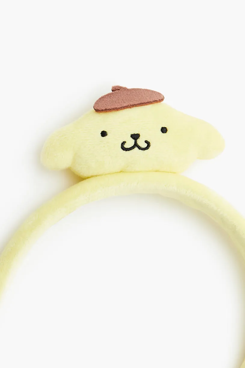 Bandeau en peluche à imprimé Pompompurin