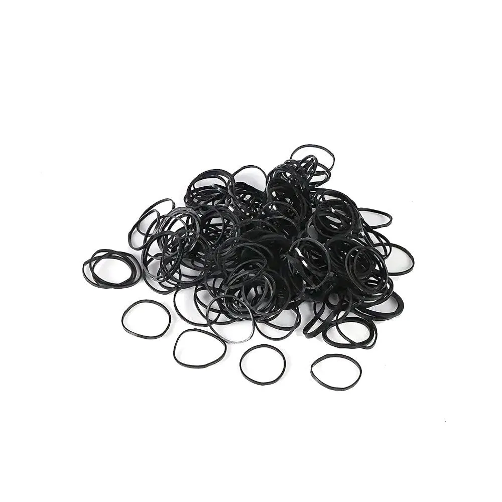 Barneys Hair Ties - Black - 100 Pieces