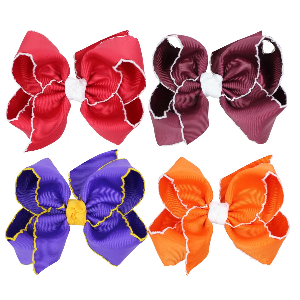 Beyond Creations Crochet Edge Collegiate Bows