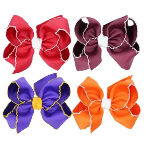 Beyond Creations Crochet Edge Collegiate Bows