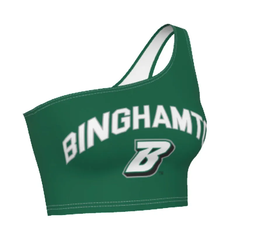 Binghamton Green One Shoulder Top