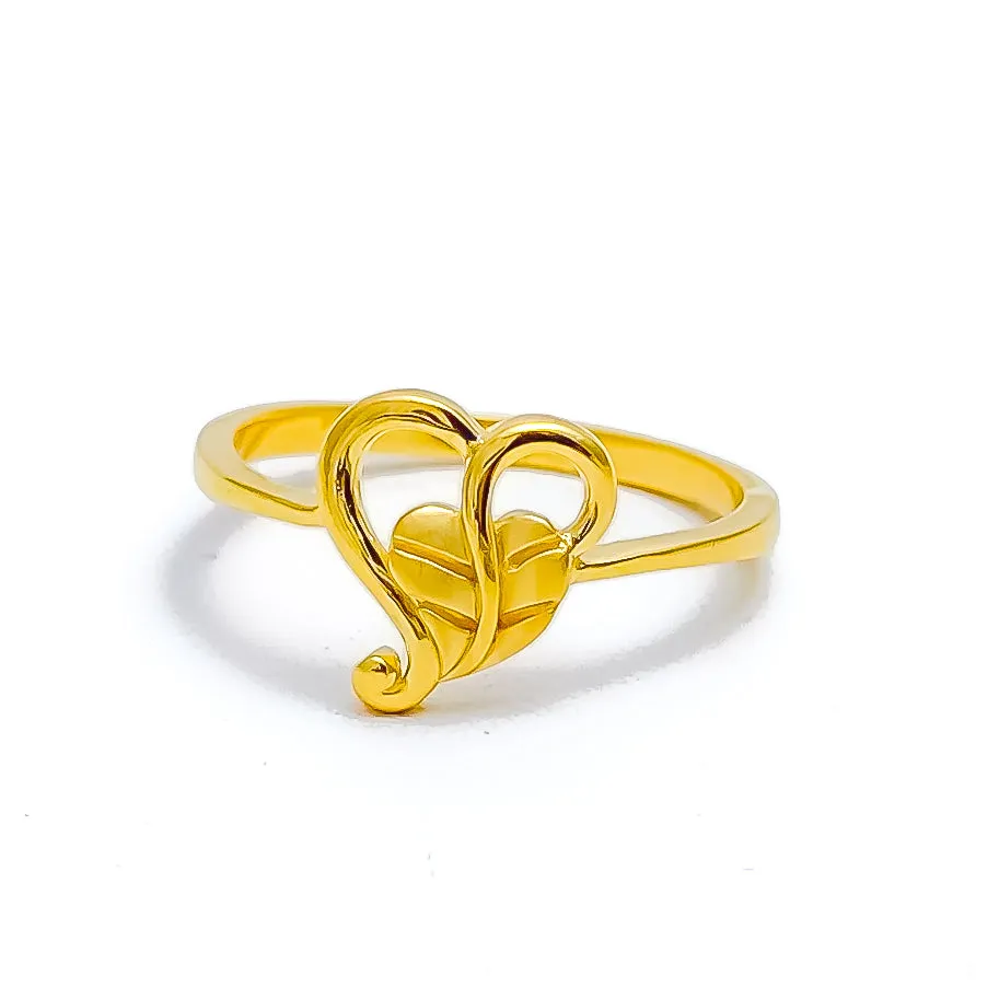 Blooming Heart Ring