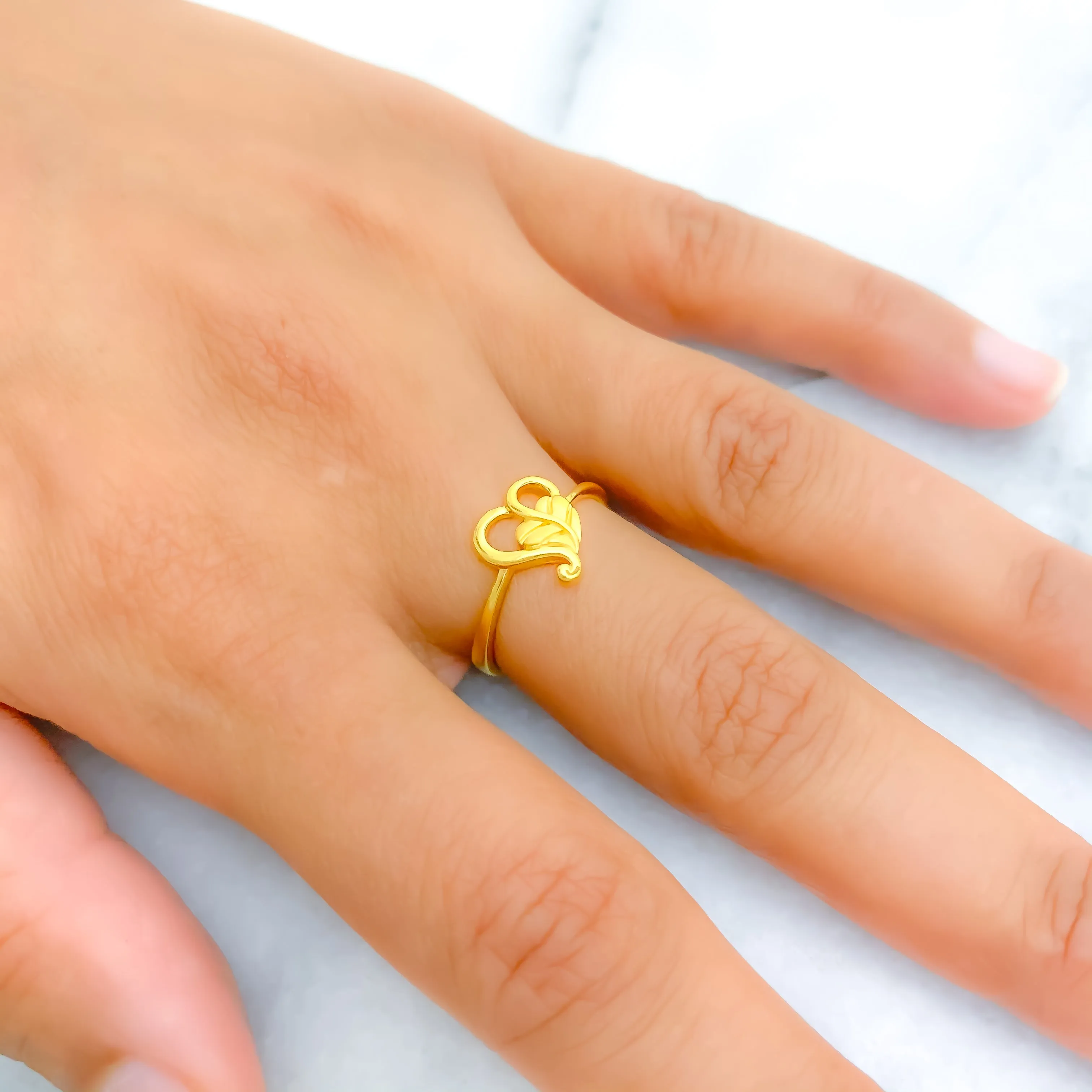Blooming Heart Ring