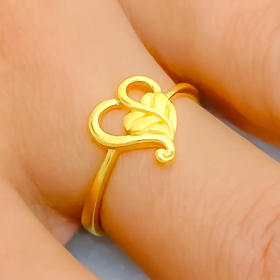 Blooming Heart Ring