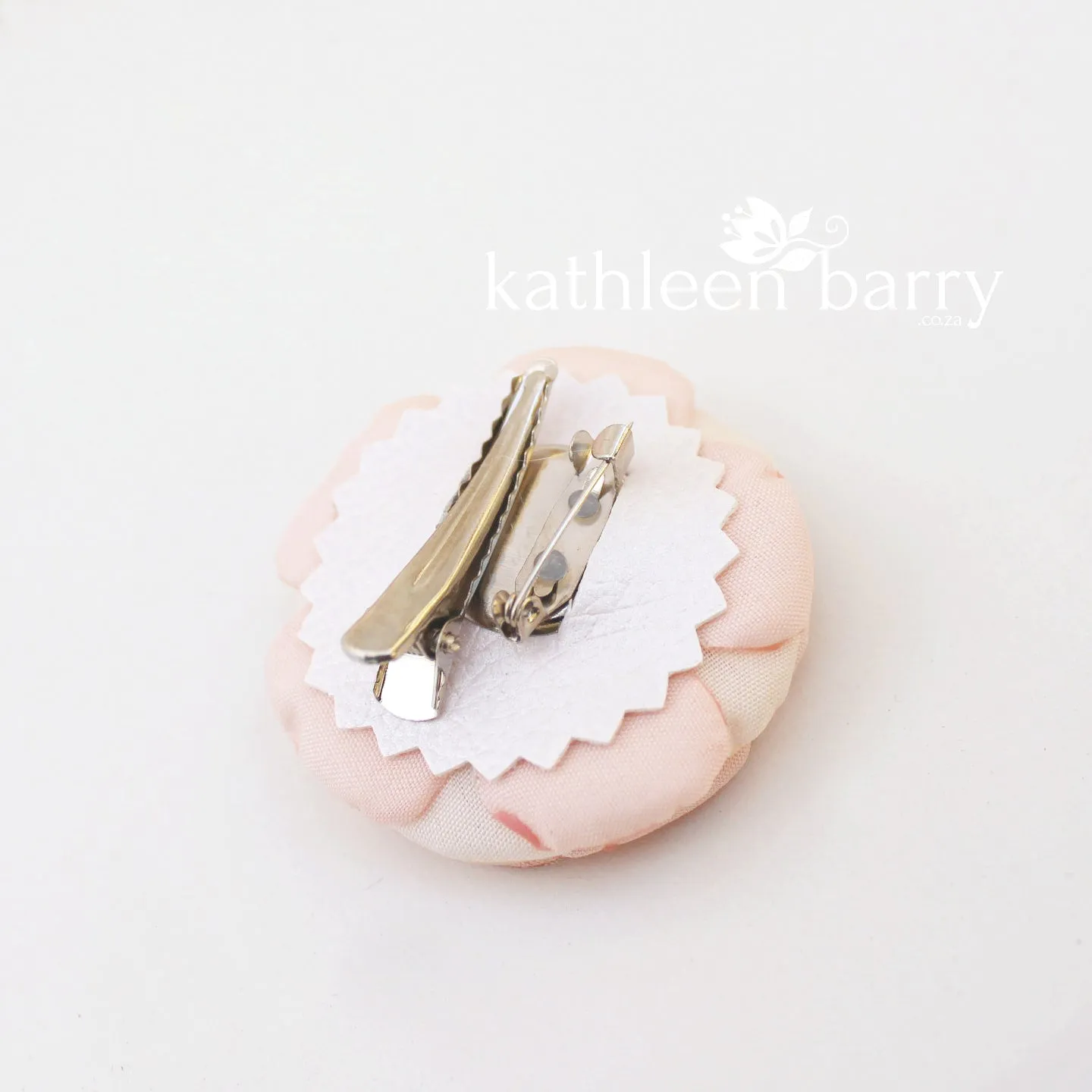 Blush pink hair flower or brooch - Bride, flower girl, bridesmaid, mother of the bride or groom gifts