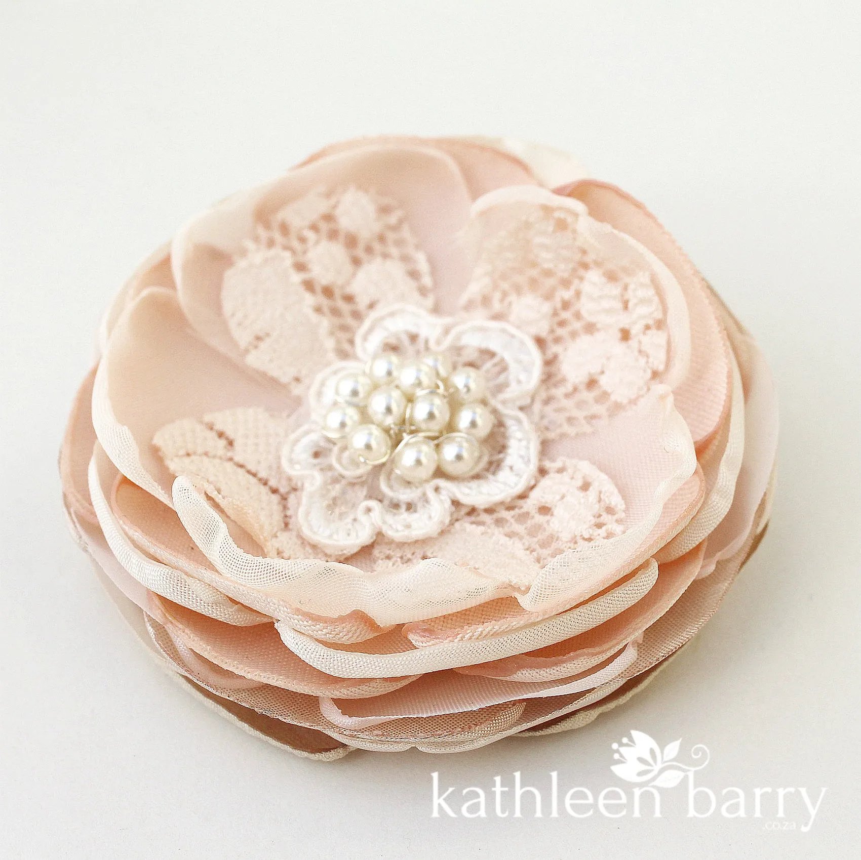 Blush pink hair flower or brooch - Bride, flower girl, bridesmaid, mother of the bride or groom gifts