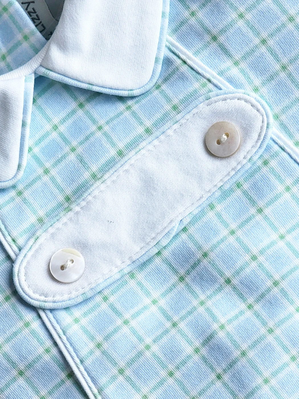 Bows and Flowers Boy's Romper Pima Cotton with Tabs