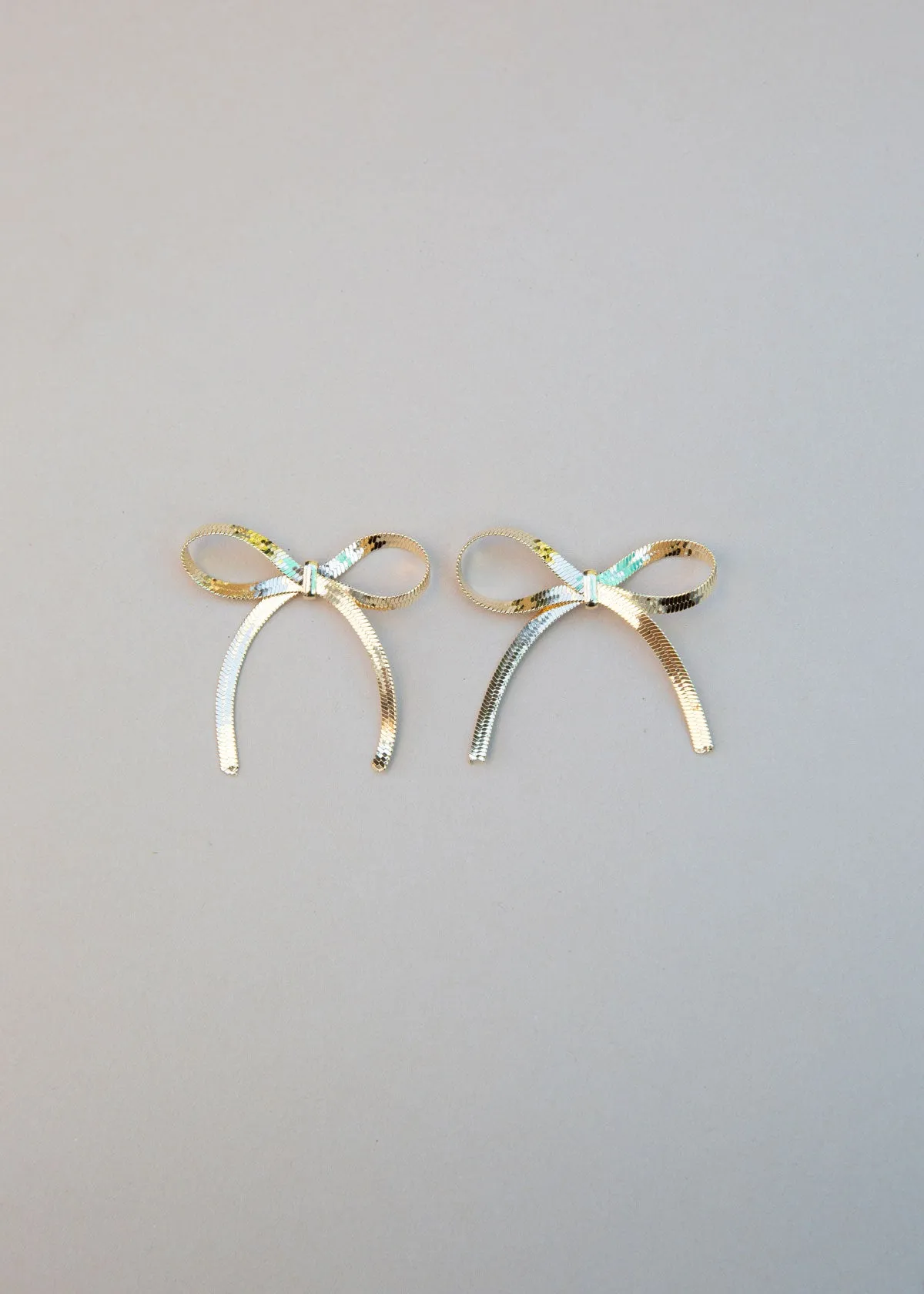 Bows Earrings - Gold