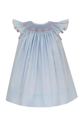 Bows Gingham Angel Wing Bishop Dress