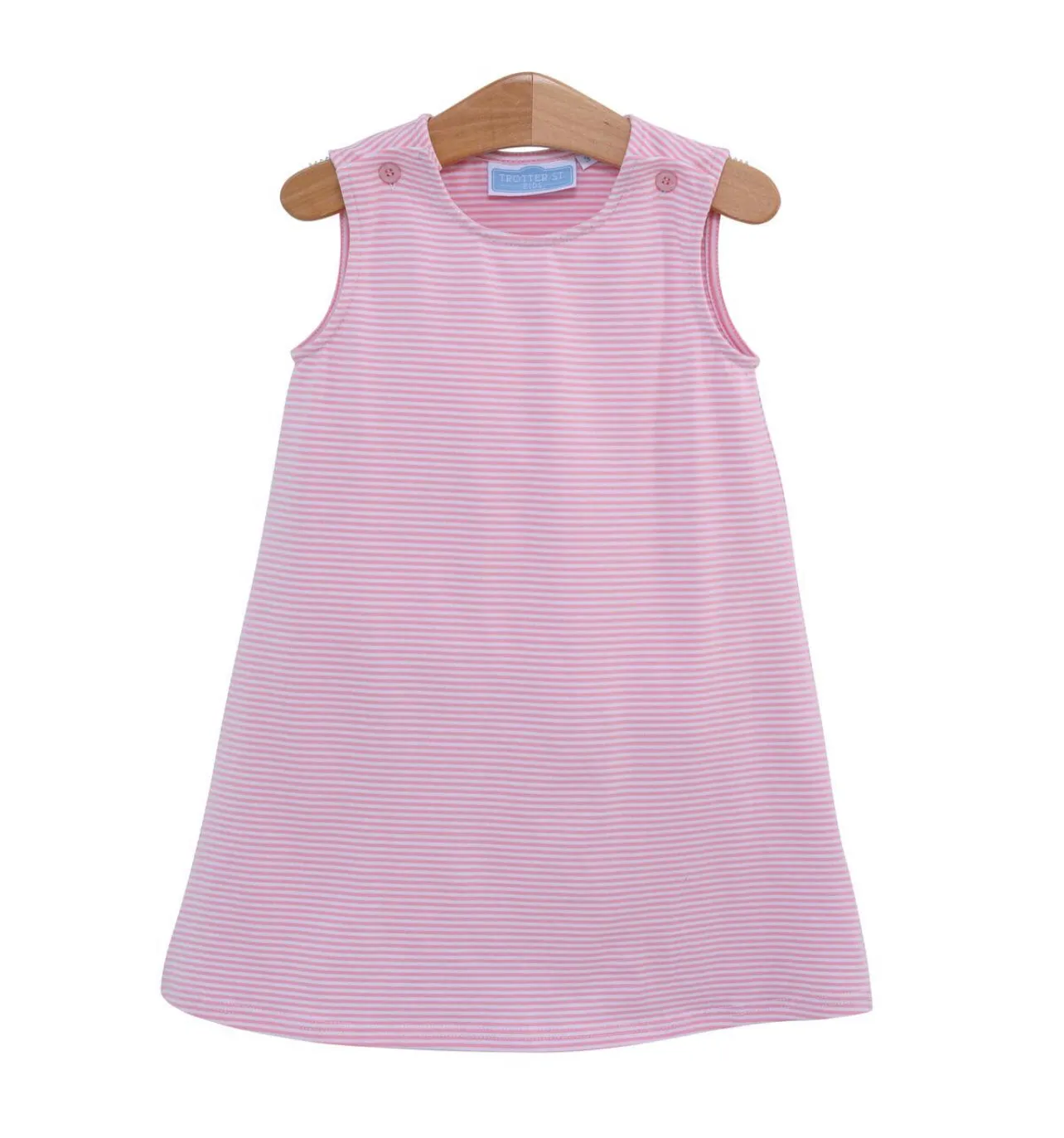 Caroline Dress Light Pink Stripe