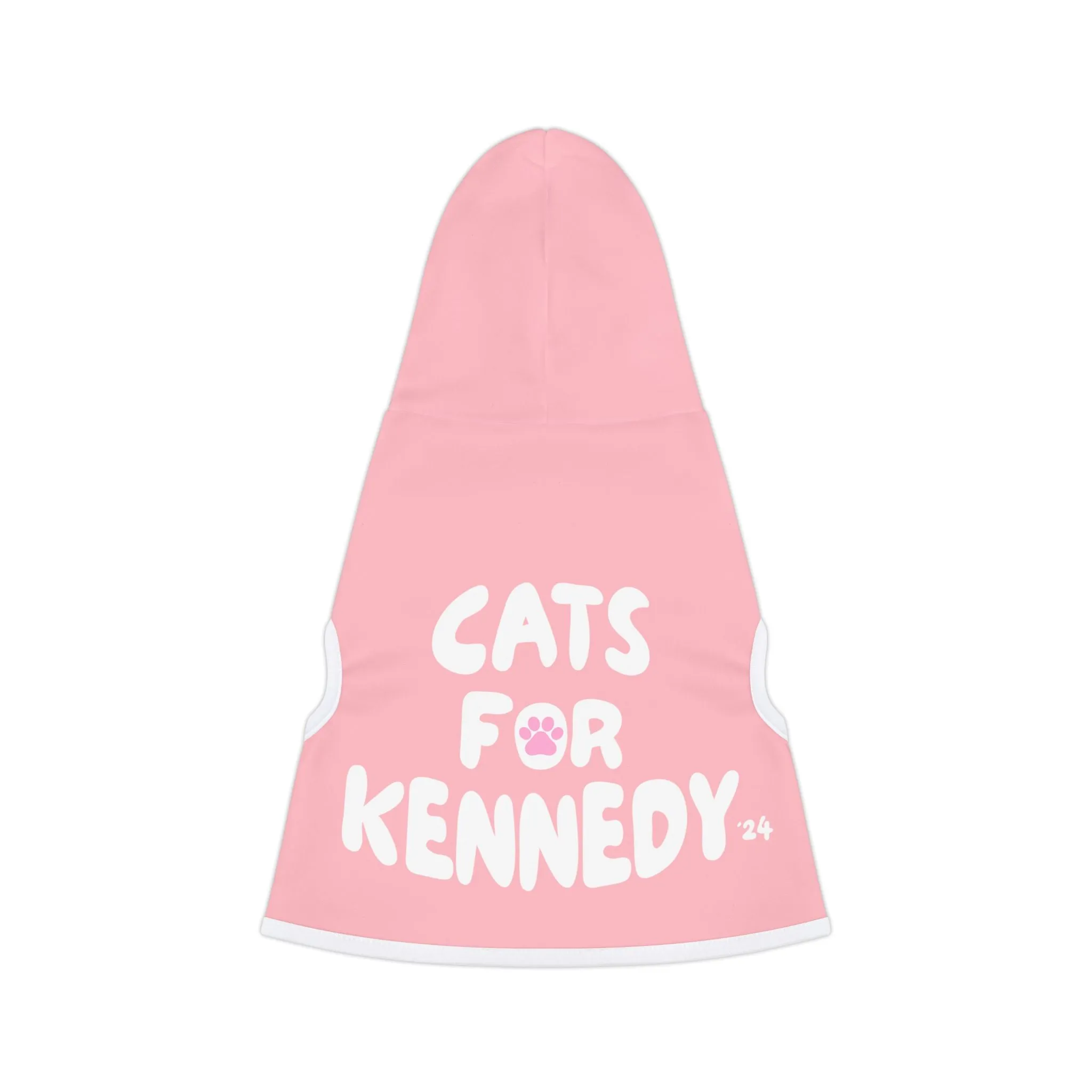 Cats for Kennedy Pet Hoodie in Pink