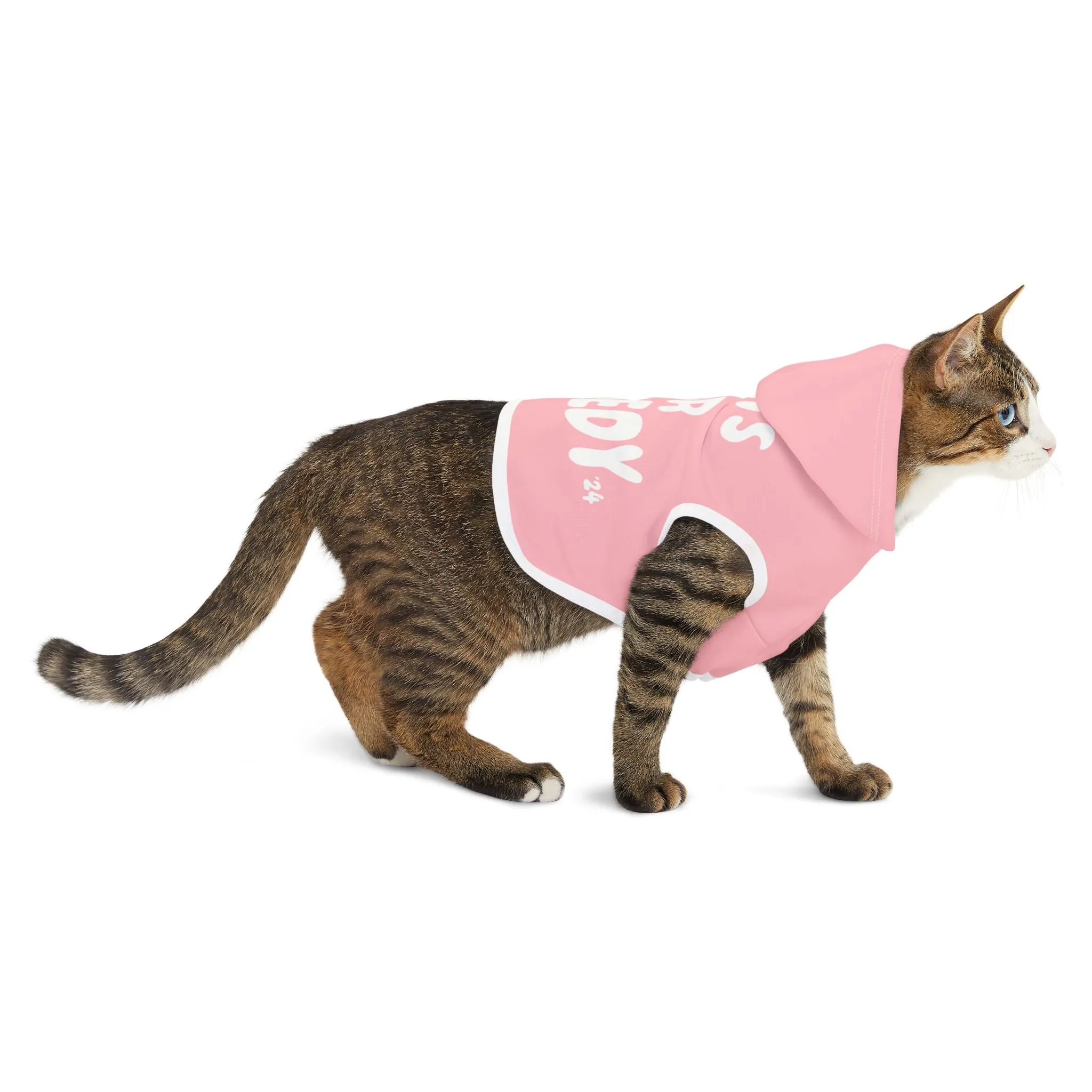 Cats for Kennedy Pet Hoodie in Pink