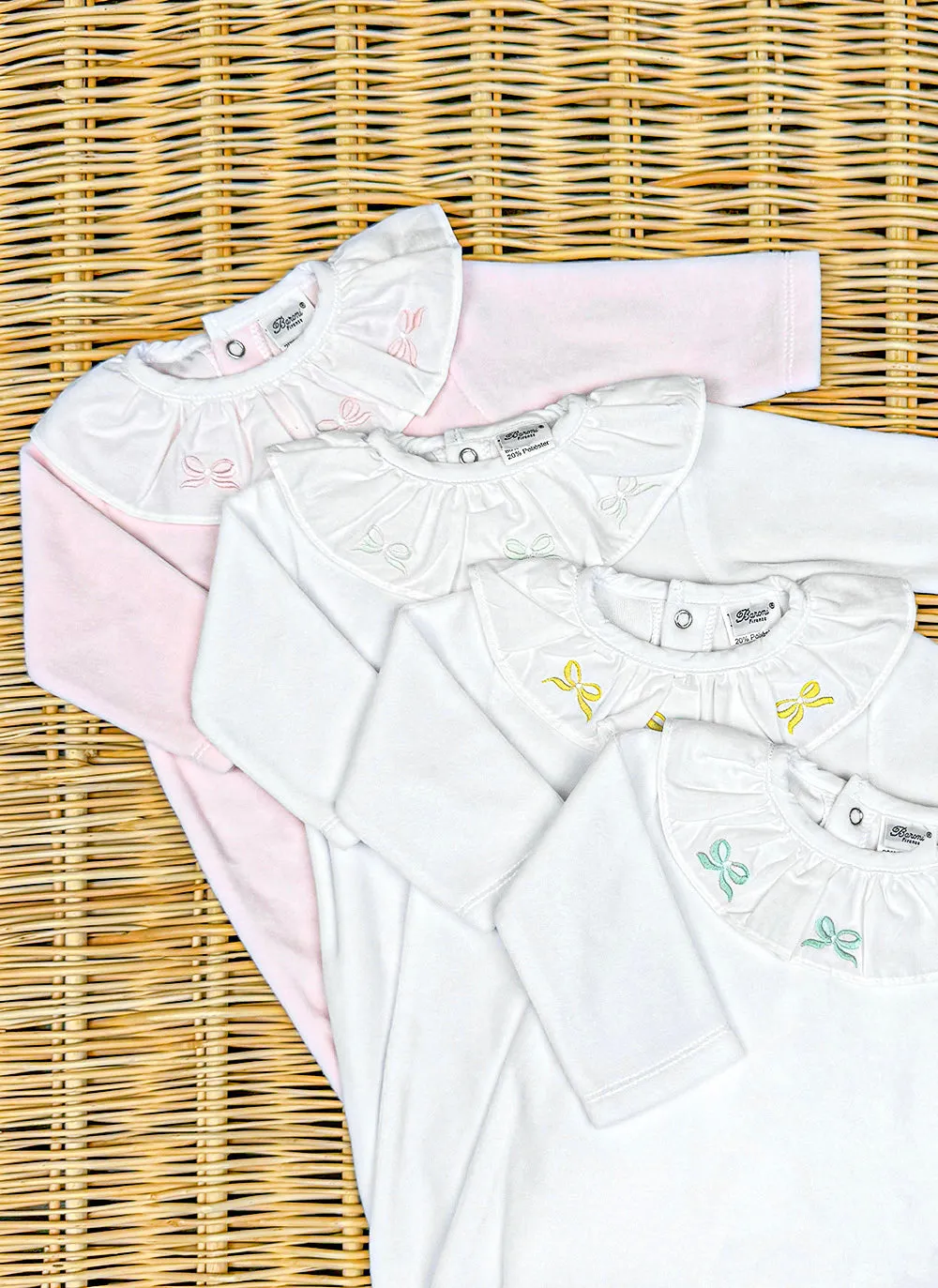 Chenille Sleepsuit Embroidered Collar