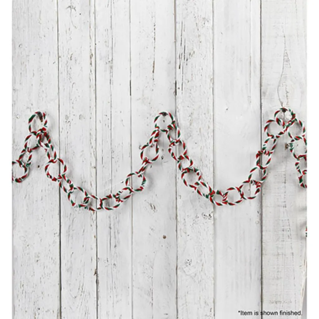 Chenille Stems Red White Green Twist 8mm x 12in 40pcs