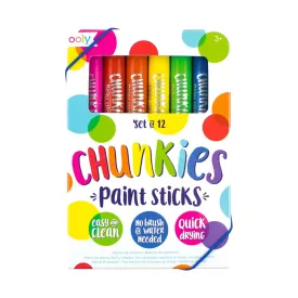 Chunkies Paint Sticks - Set of 12 by OOLY Chunkies Paint Sticks - Set of 12 by OOLY