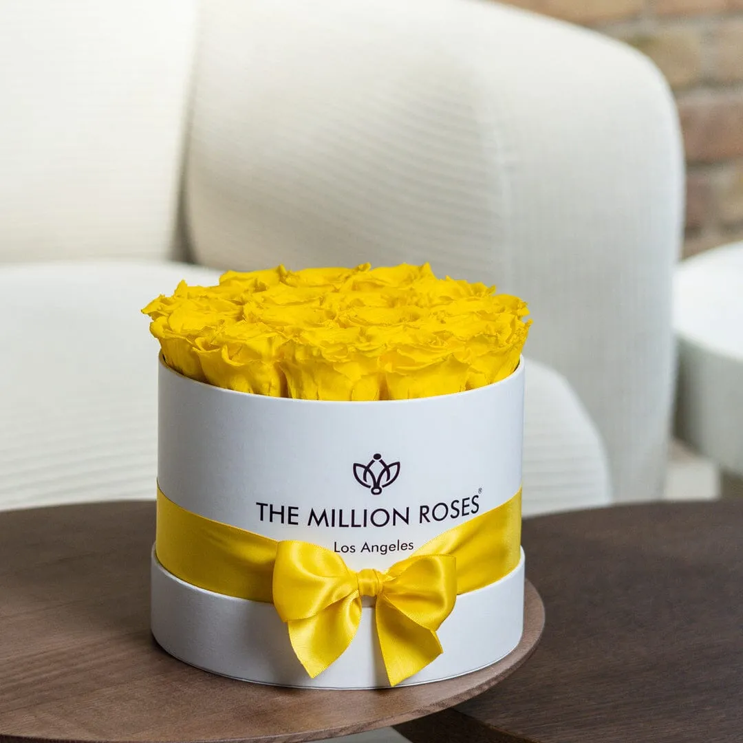 Classic White Box | Yellow Roses
