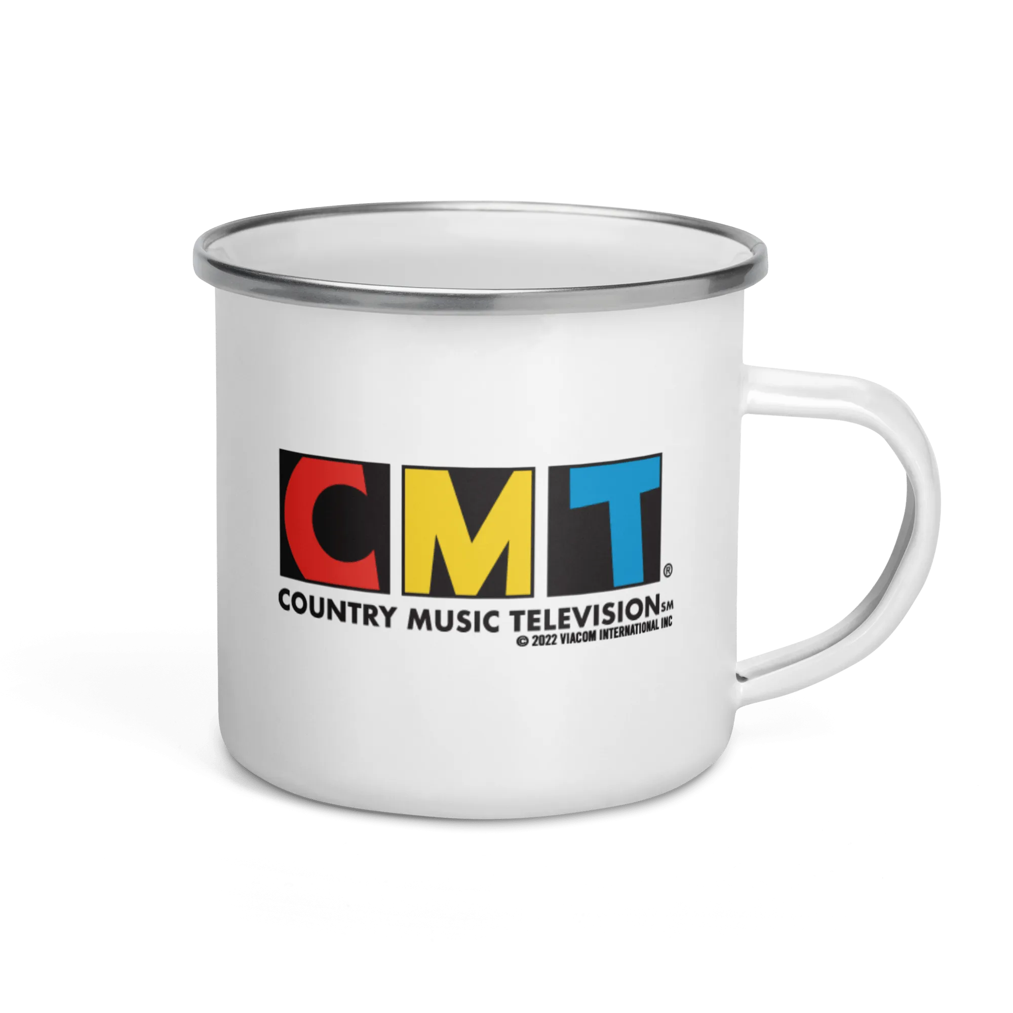 CMT Logo Enamel Camping Mug
