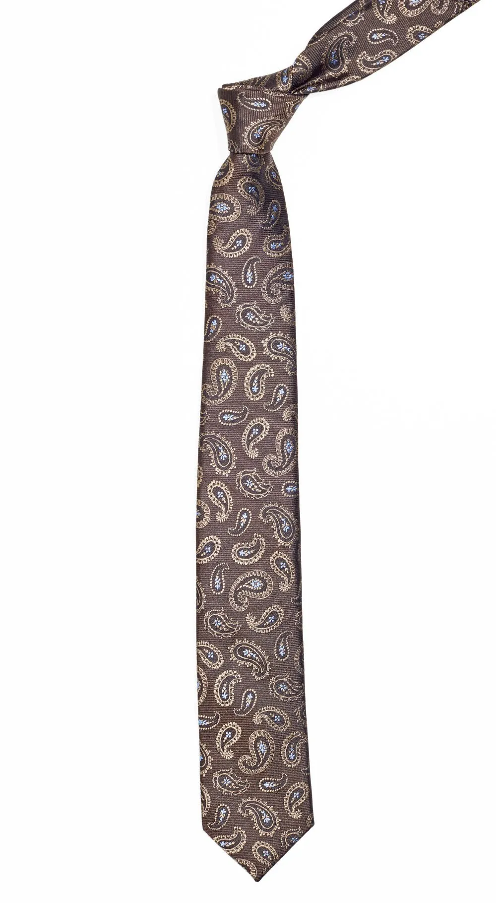 Cooper Paisley Chocolate Brown Tie