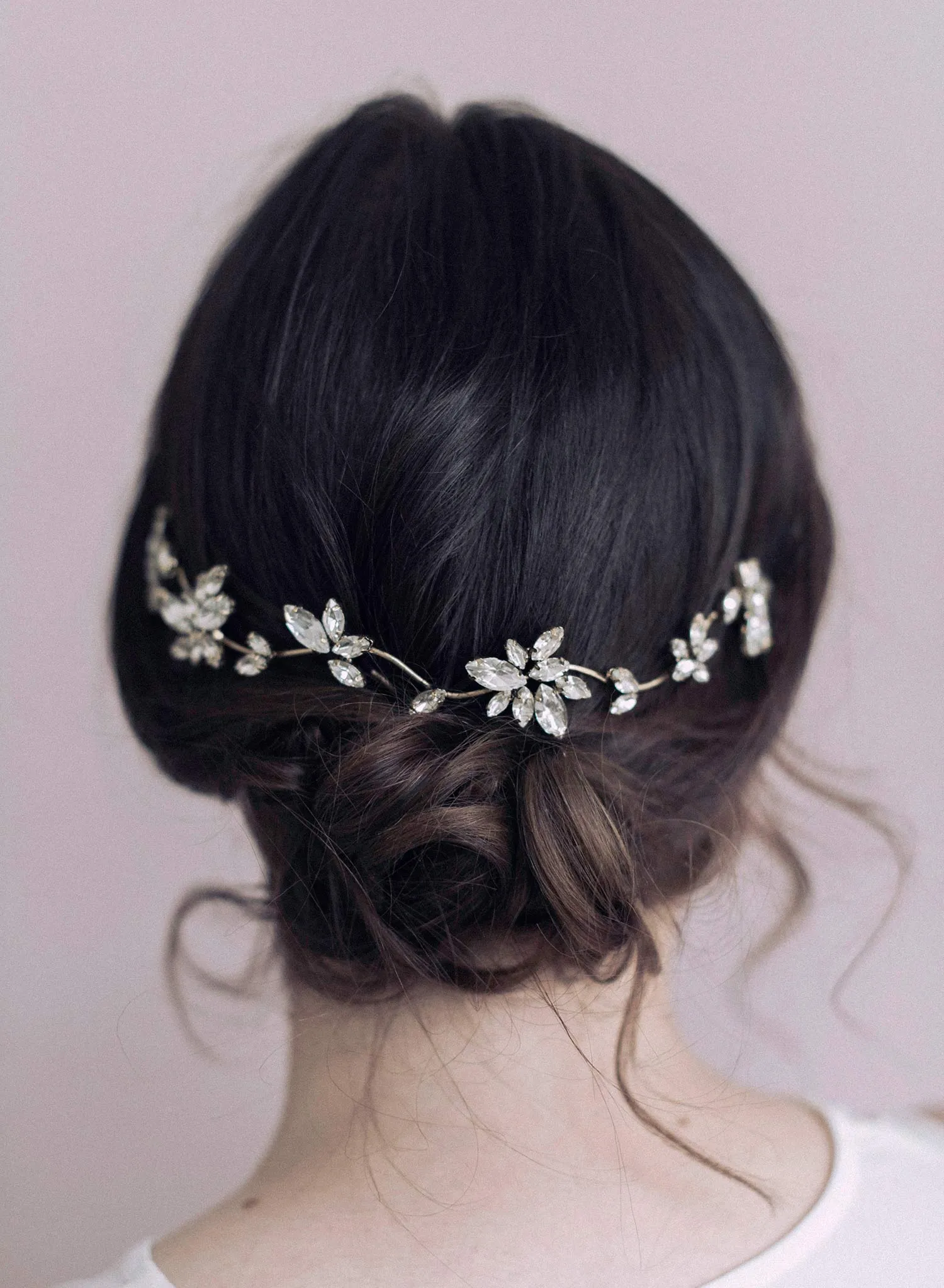 Crystal wavy burst headpiece - Style #919