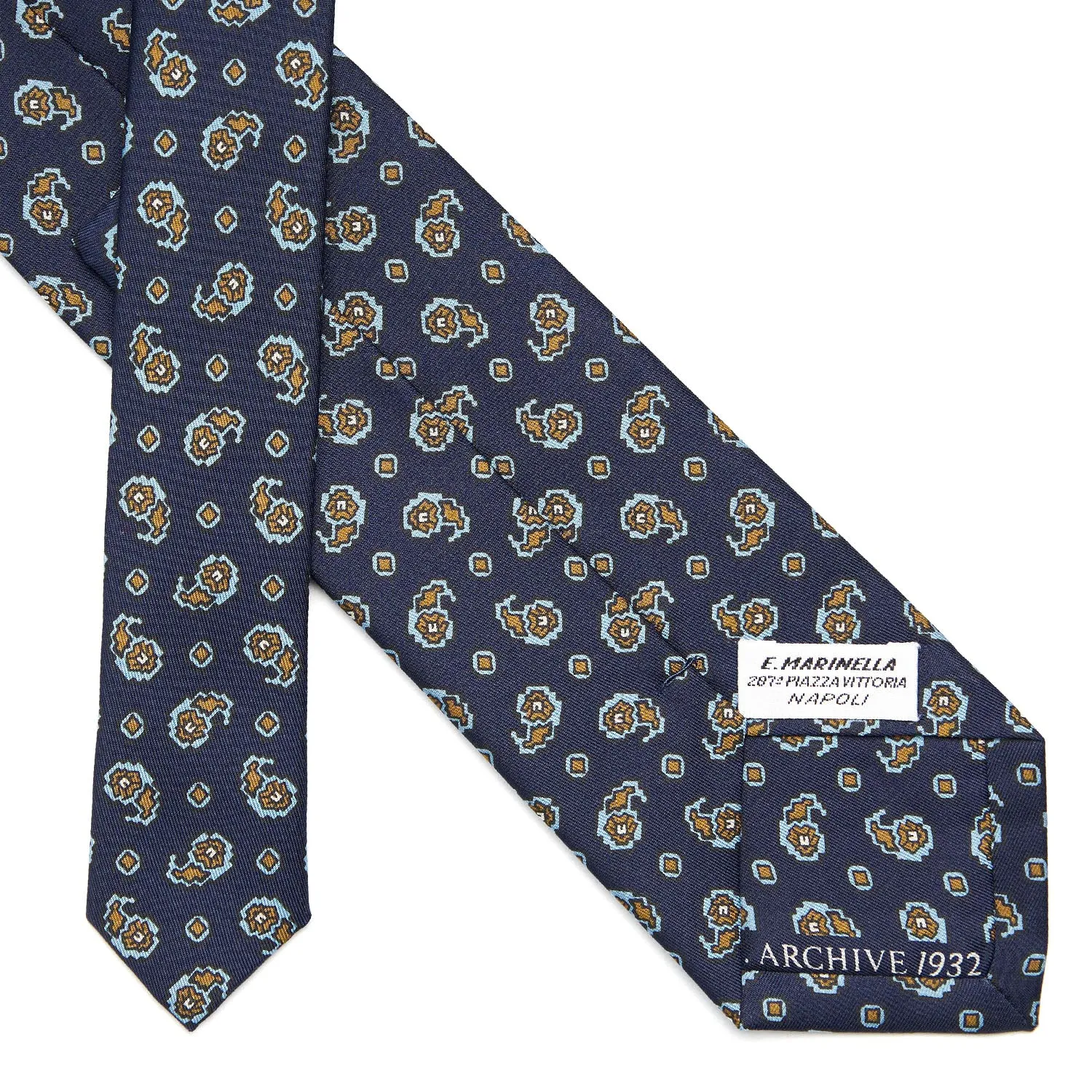 DARK BLUE SILK TIE