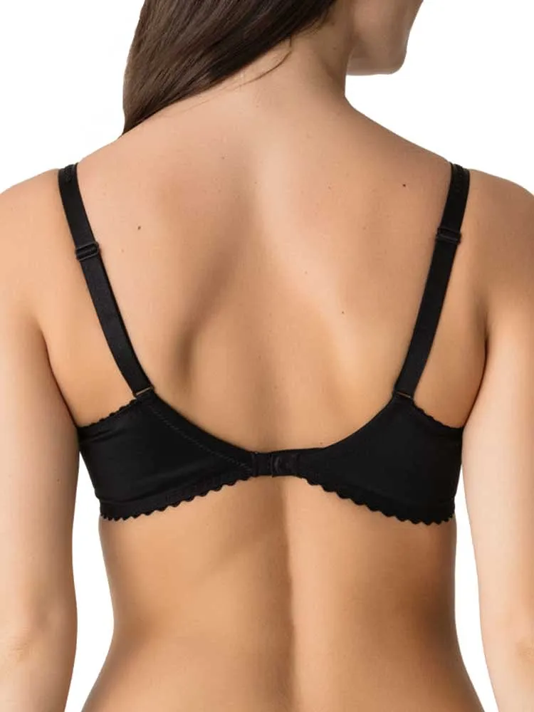 Divine Non Padded Seamless Full Cup Bra - Black