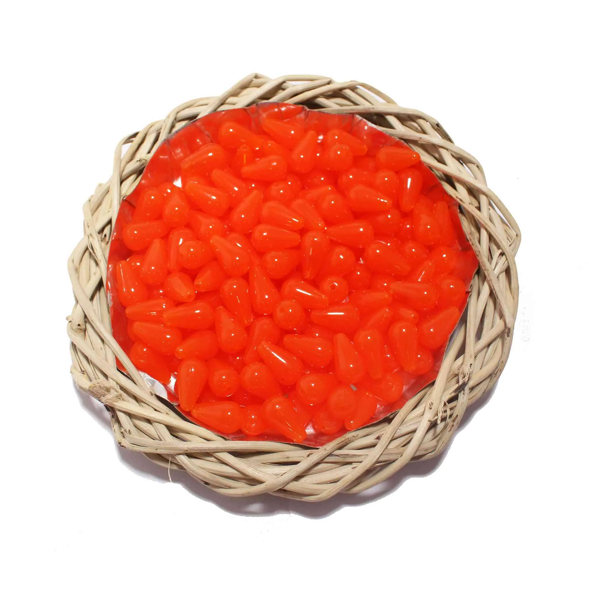 Drop shape Glass Beads for DIY Craft Trousseau Packing or Decoration - 11734-3