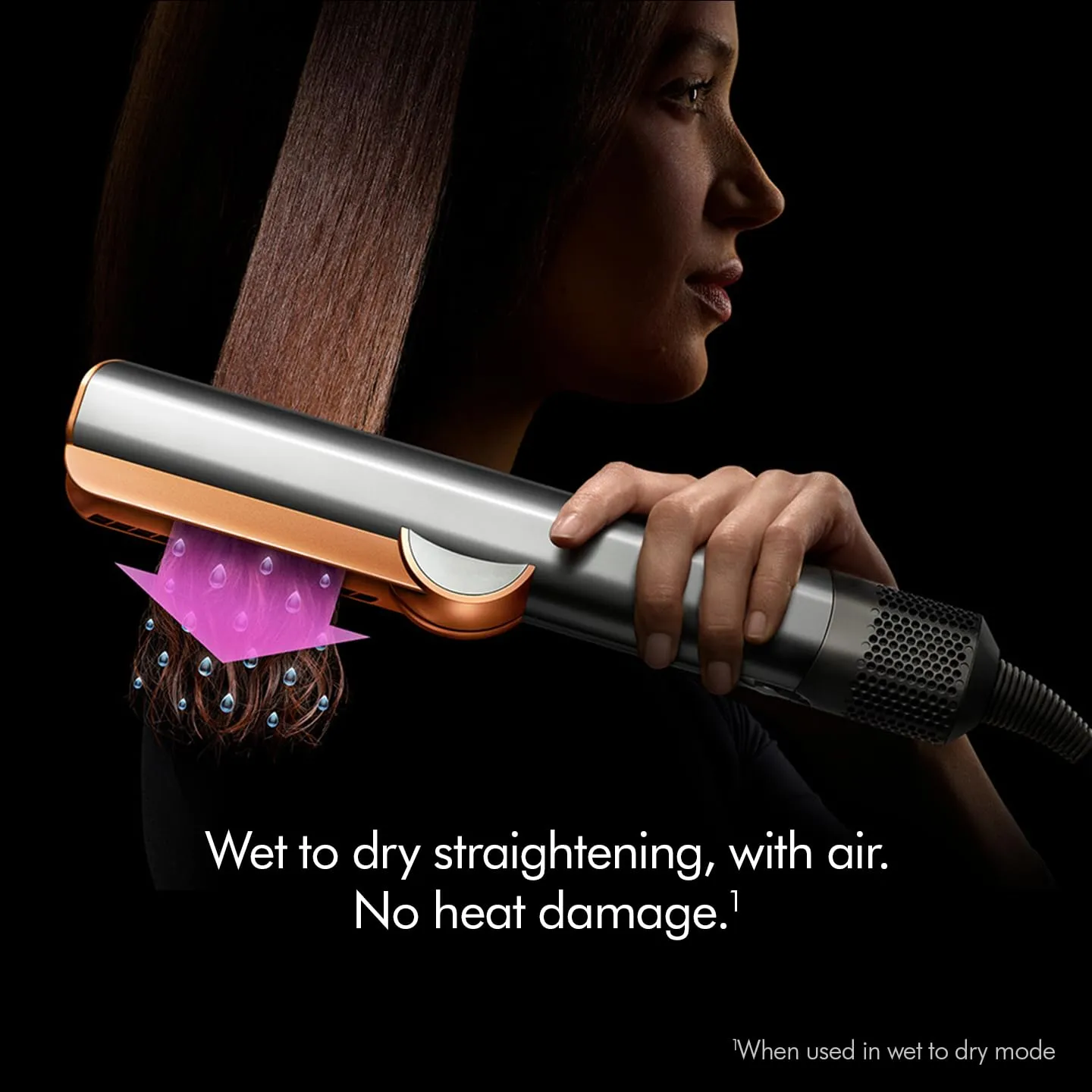 Dyson Airstrait Hair Straightener Red Velvet & Gold