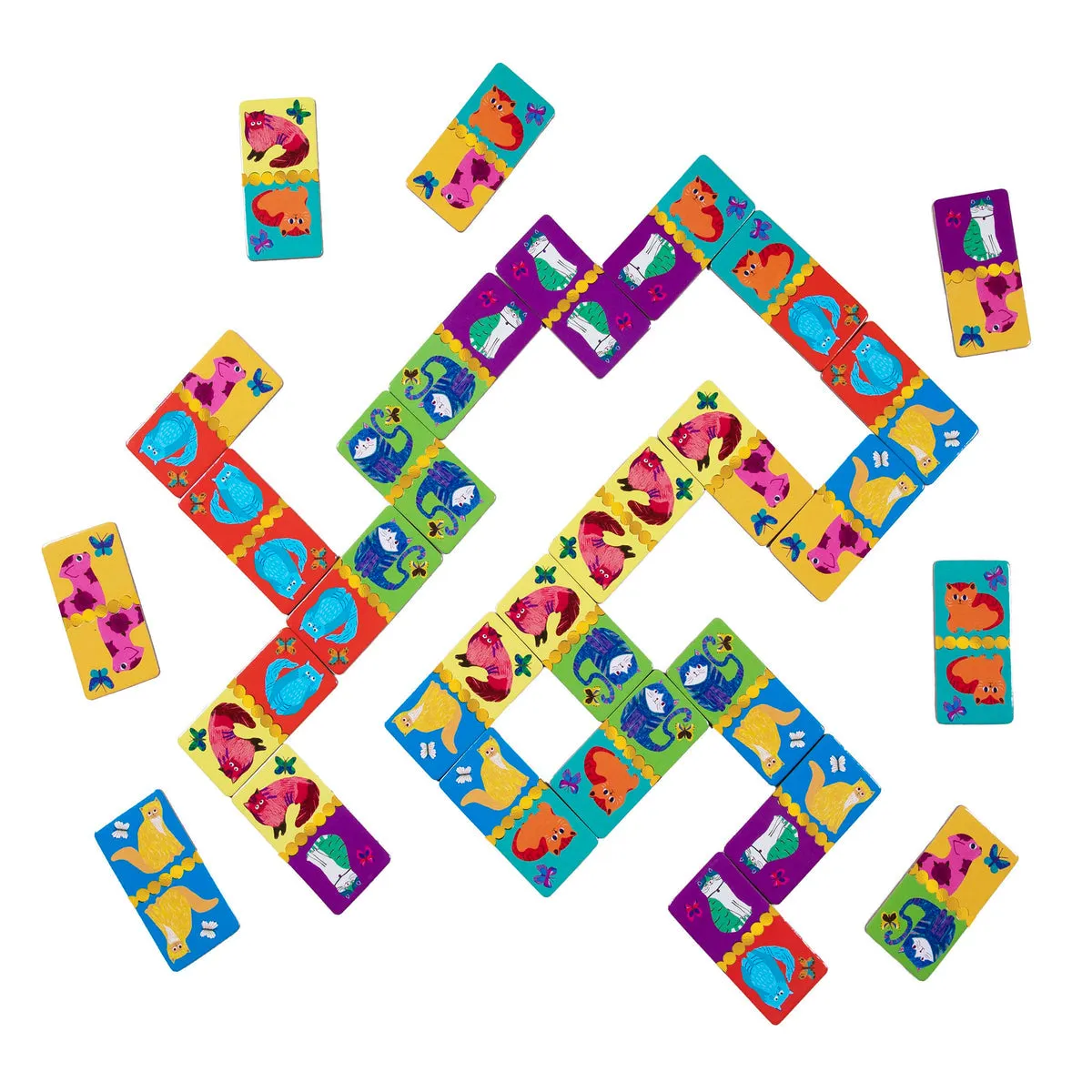 Eeboo | Shiny Cat Dominoes