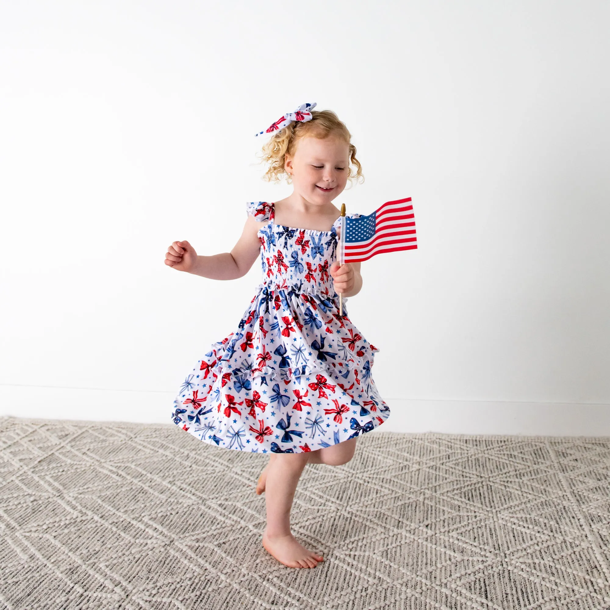 Eleanor Bows SMOCKED DRESS