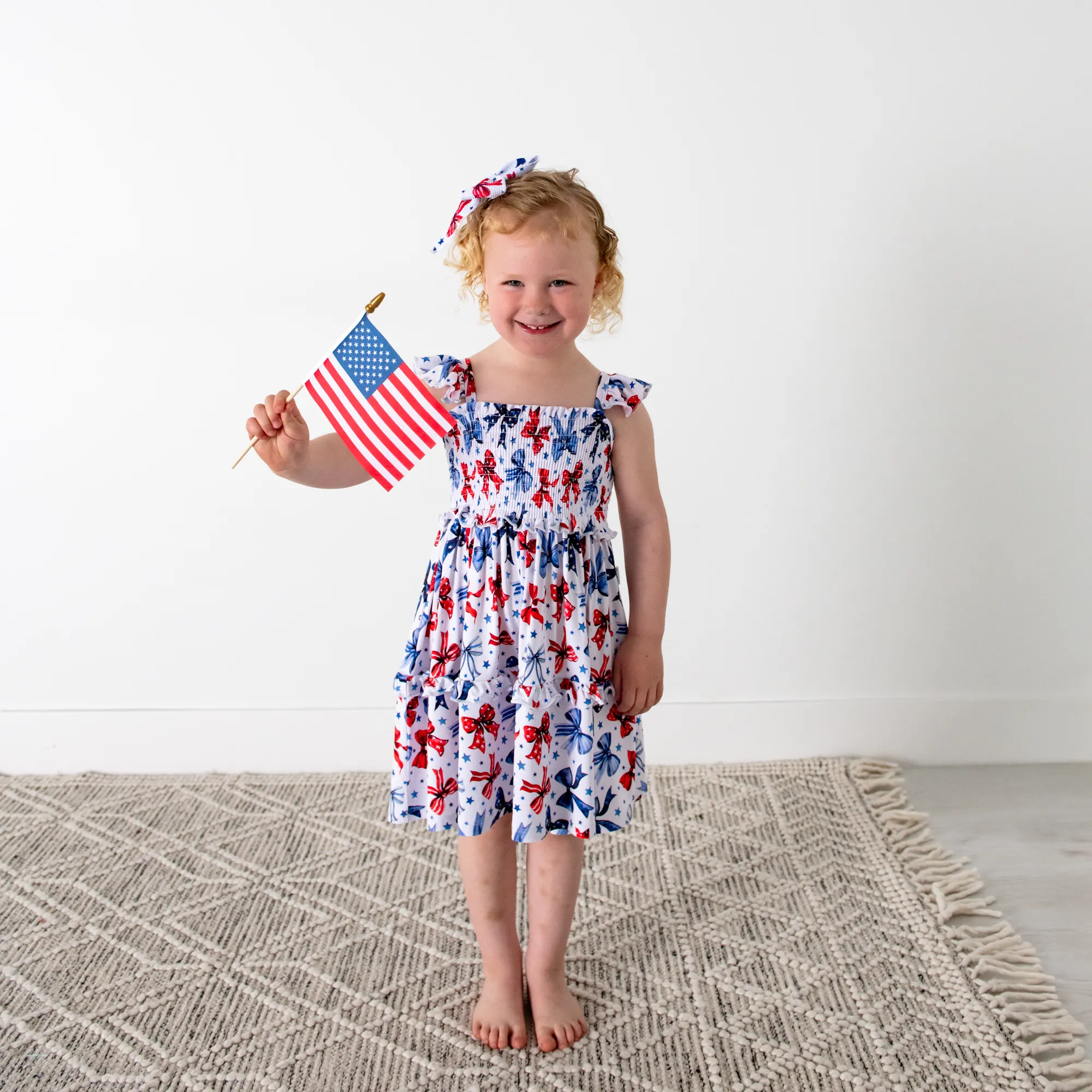 Eleanor Bows SMOCKED DRESS